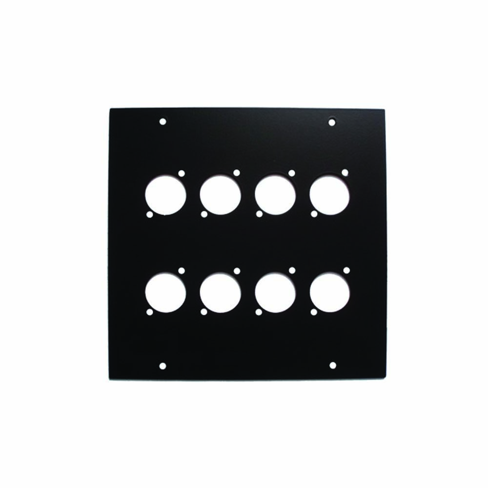 160×160 FRONT PANEL FOR 8 XLR D SERIE